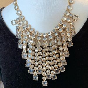 J. Crew Cascading Crystal Necklace